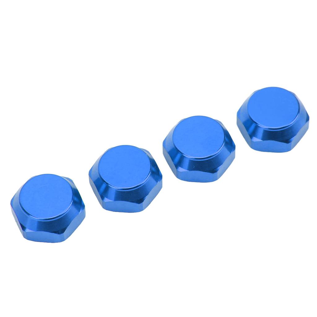 4pcs 1 8 RC Hex Hub Nuts Dustproof Lightweight 17mm Aluminum Wheel Hex Drive Hub AdaptorBlue