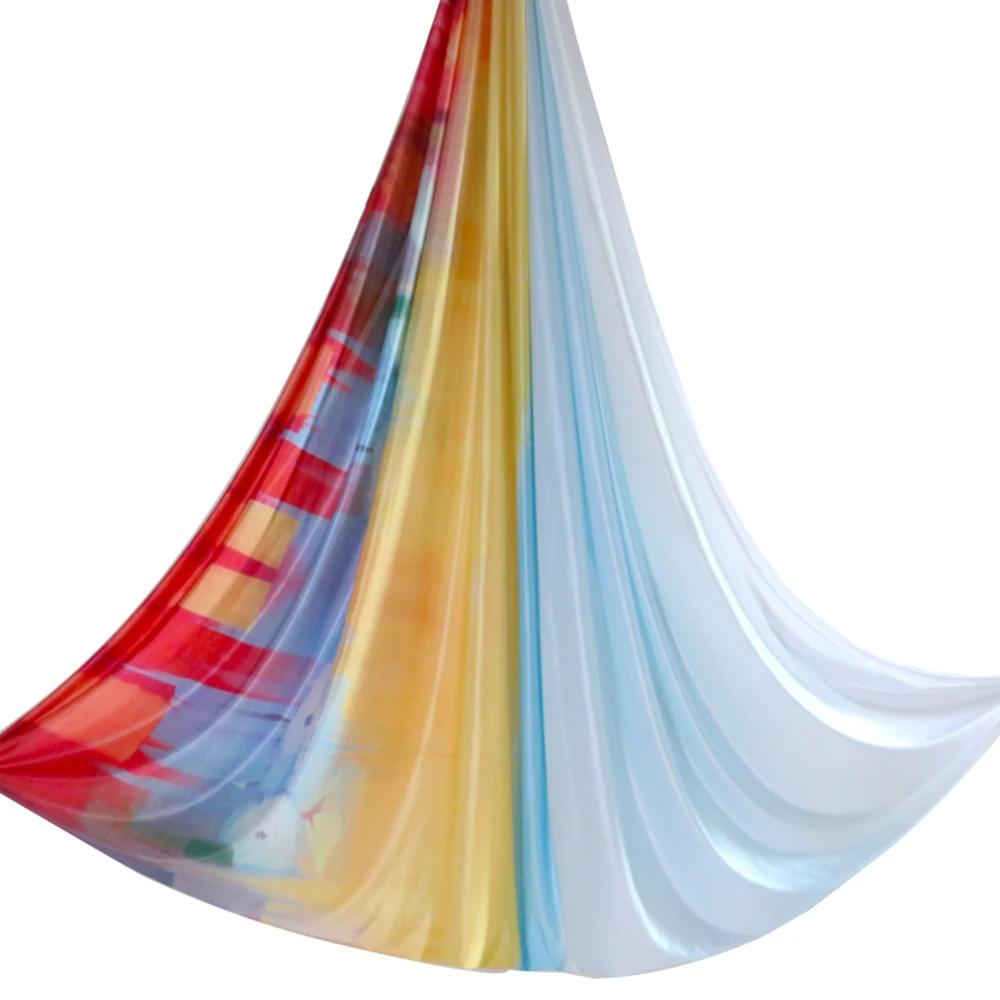 2026 New Aerial Yoga Hammock Fabric Flying Pilates Yoga Swing Silk Aerial Anti-Gravity Traction Device Fitness Yoga Home Gym