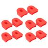 RISK Bicycle Crank Cover Bike Silicone Crank Arm Protector Boot Guard for Bicycle Pedal Shaft Red