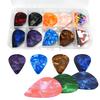 30pcs Celluloid Guitar Pick ABS Plectrums for Acoustic Electric Bass Ukulele String Instrument Music Performance Accessories XJM