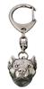 American Staffordshire Terrier, Amstaff - Silver-plated key ring with dog, handbag decoration, backpack pendant by Art-Dog brand