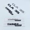 3D ABS Black Silver Letters CLA35 CLA45 Turbo 4matic+ Emblem for Mercedes Benz AMG Car Fender Trunk Rear C118  W117 Logo Sticker