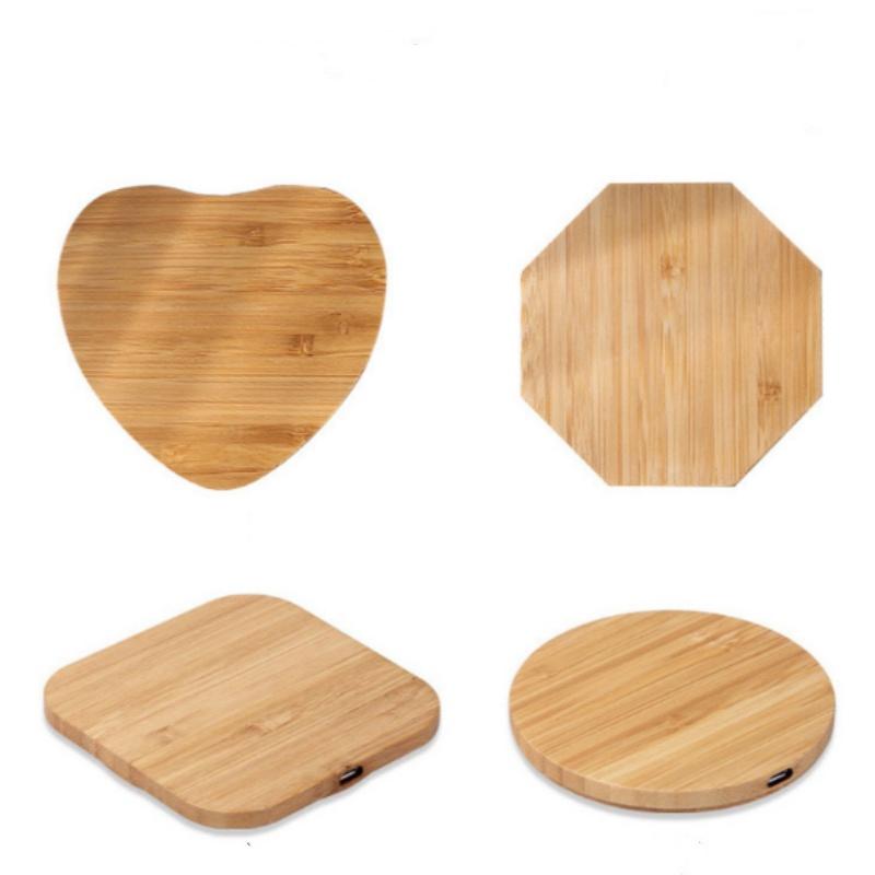 

Портативний бездротовий зарядний пристрій Qi Slim Wood Зарядний пристрій для бездротового зарядного пристрою Apple iPhone 8 Plus X X для samsung S6 S7 S9 S9 S8 B