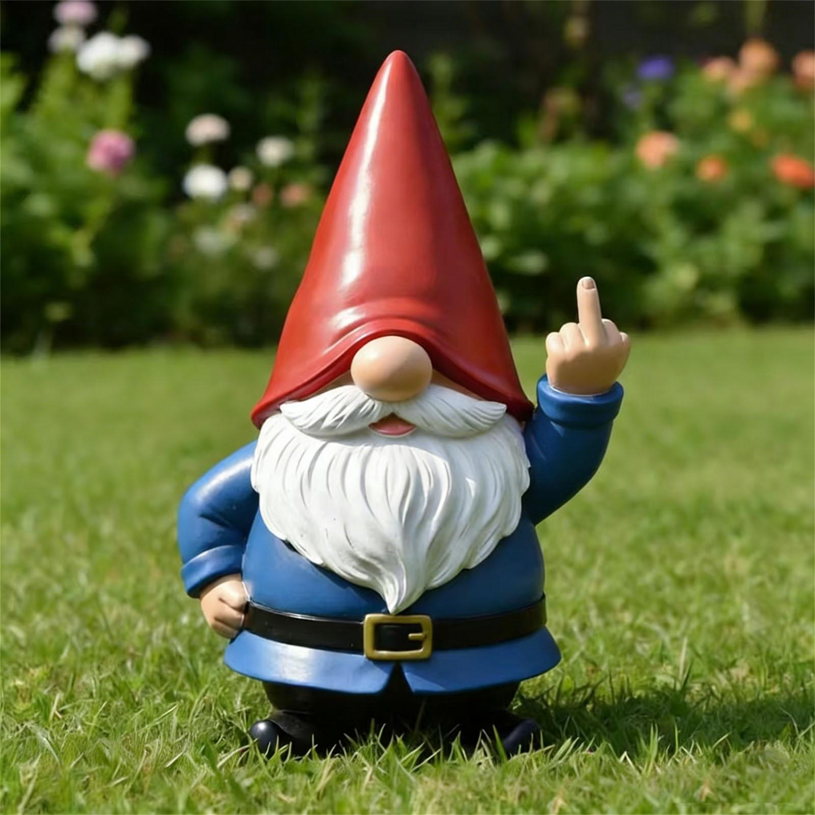 

Rude Middle Finger Dwarf Ornament Gift One Size