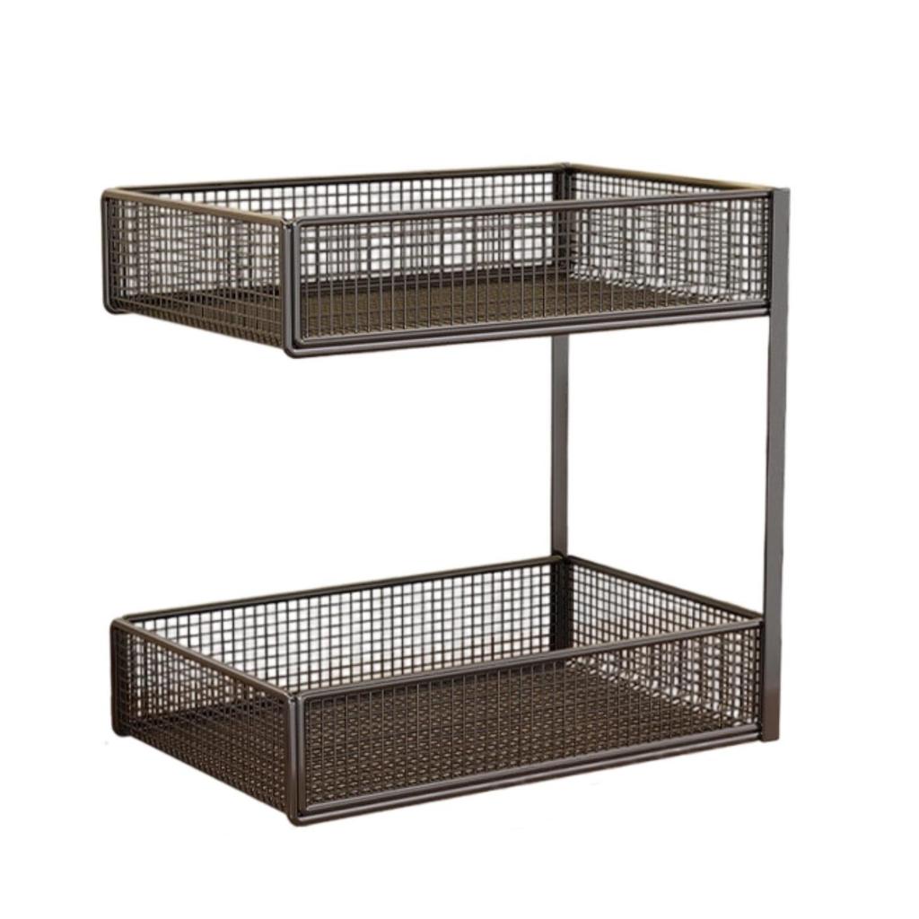 Space-Saving Potato Basket Ventilated, Kitchen Countertop Rack with Baskets,
