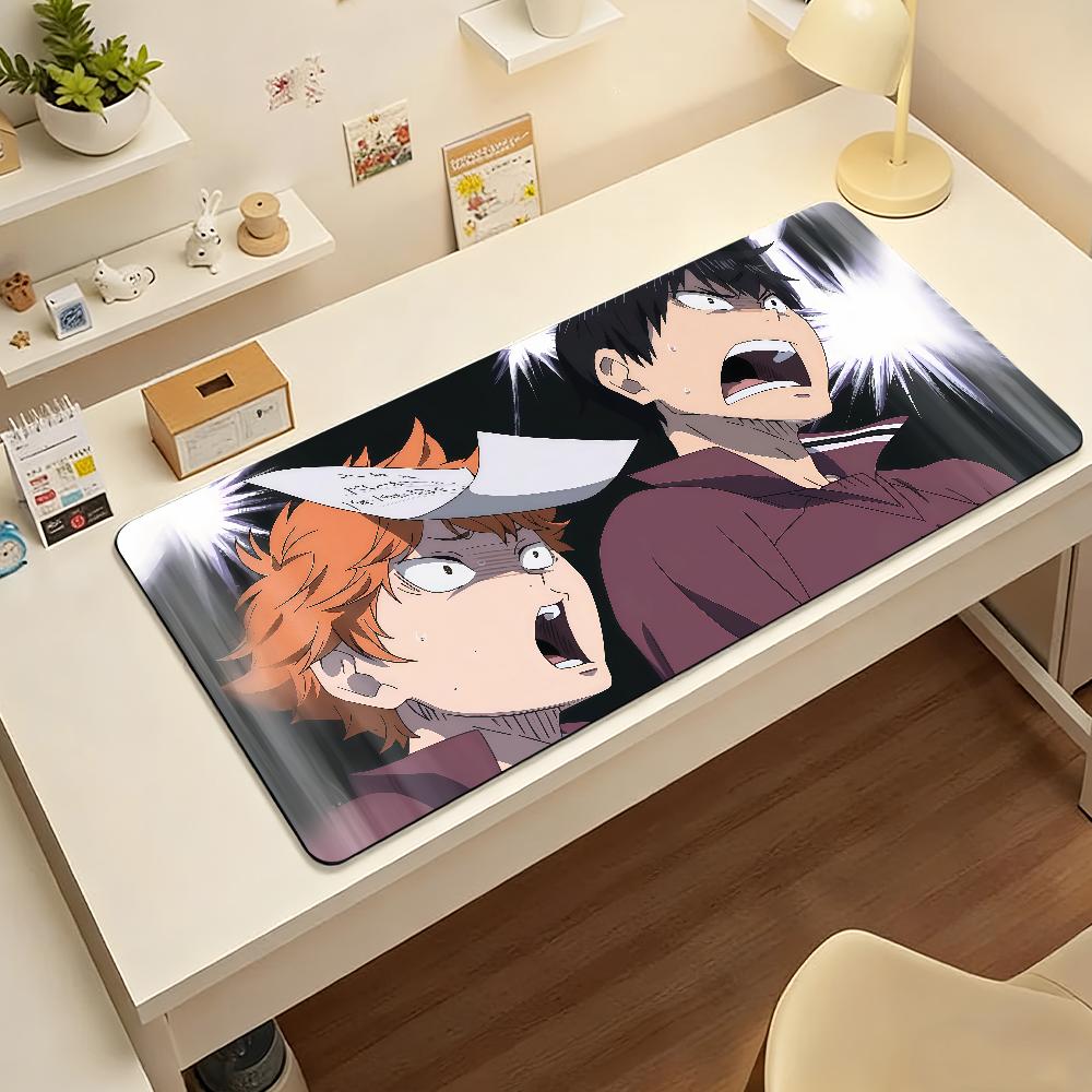 Anime HHaikyuuES Mouse Pad Nonslip Locking Edge DeskMat PC Laptop Accessories Rubber Office Keyboard Large Game XXL Carpet