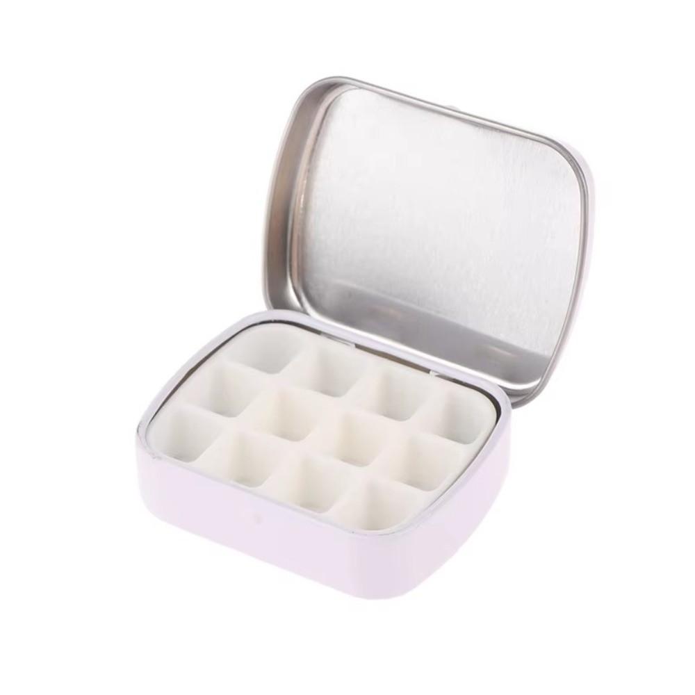 Mini Watercolor Tin Box 12/24 Grids Watercolor Paint Palette Durable Paint Box  Art Supplies