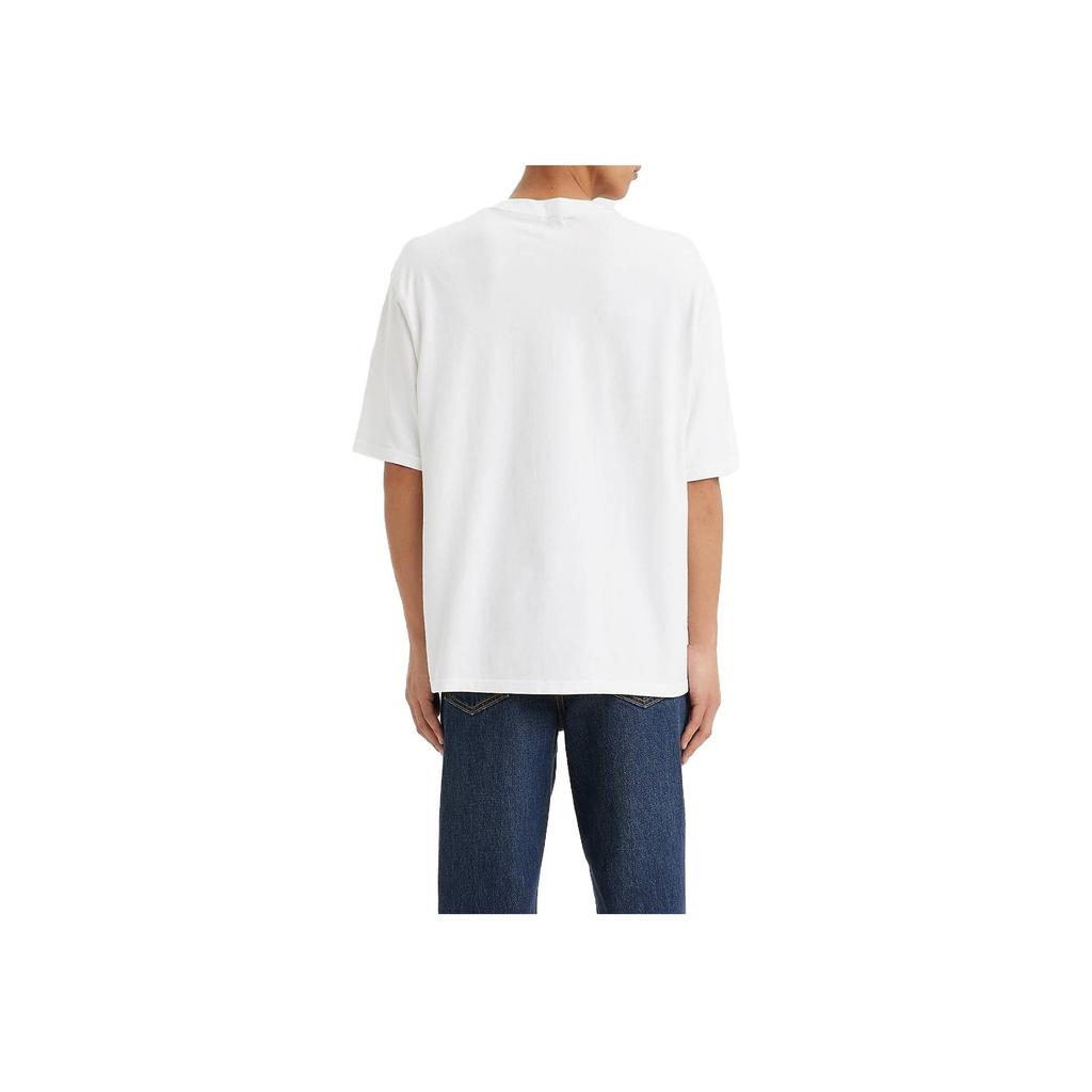 Levis Solid Color Fitted Crew Neck Short Sleeve T-Shirt Men Tops White A6770-0001