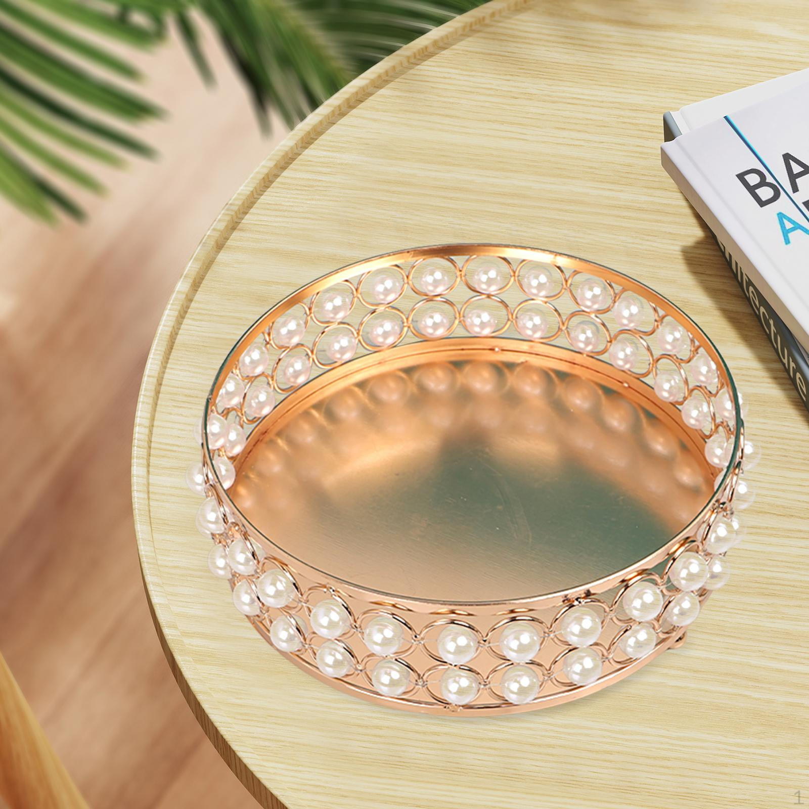 

Поднос для сервировки торта, косметический макияж, элегантный ювелирный туалетный столик для апарт-отеля, дома Medium