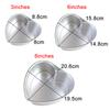 6/7/8 Inch Heart Shape Aluminium Alloy Cake Mold Tray Kitchen Baking Mould DIY Non-Sticky Baking Cake Pan Kitchen Accessories