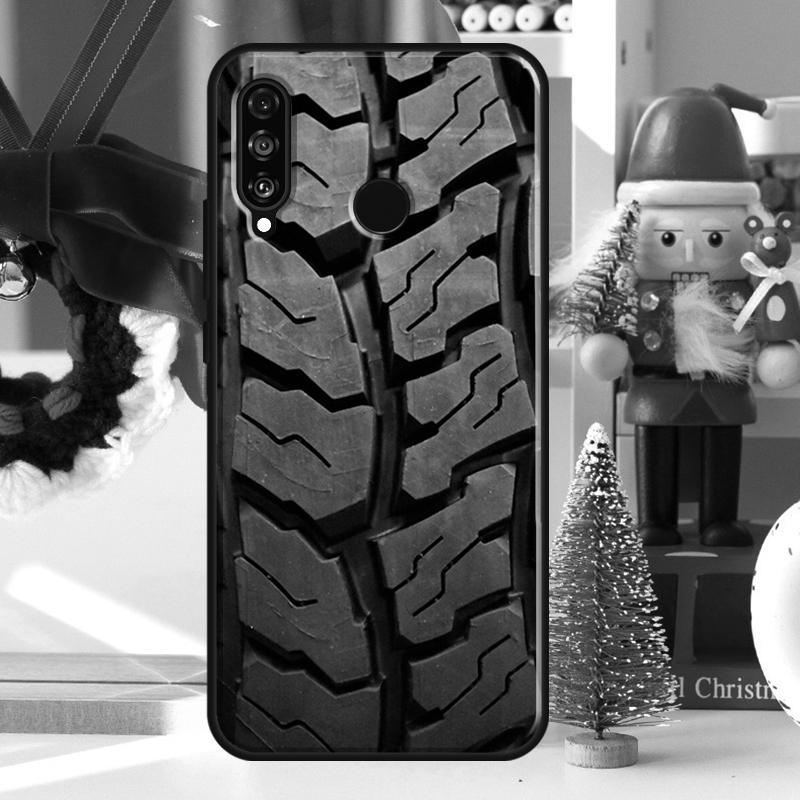 Tire Tread Wheel For Huawei Nova 12i 11i 8i 12s Y73 Y72 Y61 Y91 Y90 Y70 Y60 9 10 SE P60 Pro P30 P40 Lite Case