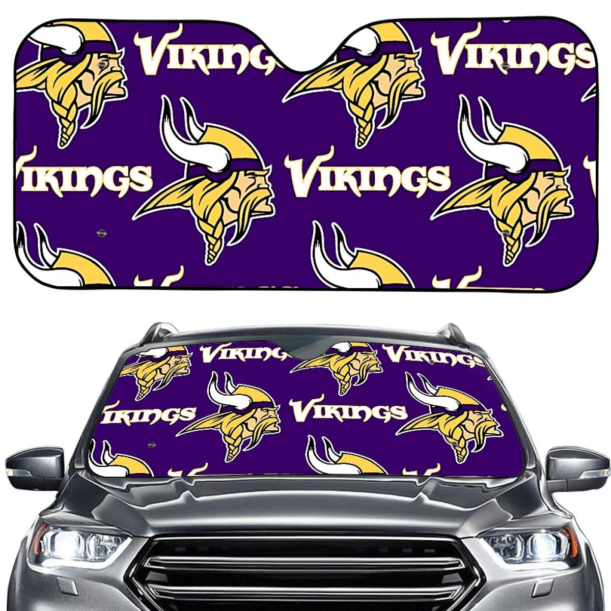 Minnesota Vikings Aluminum Foil Car Windshield Sunshade