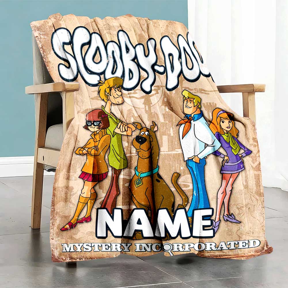Warner Bros. Movies (16) Personalized Text Blanket Throw Customizable Blanket Comfortable Perfect for Sofa Livingroom Living Room Bedding