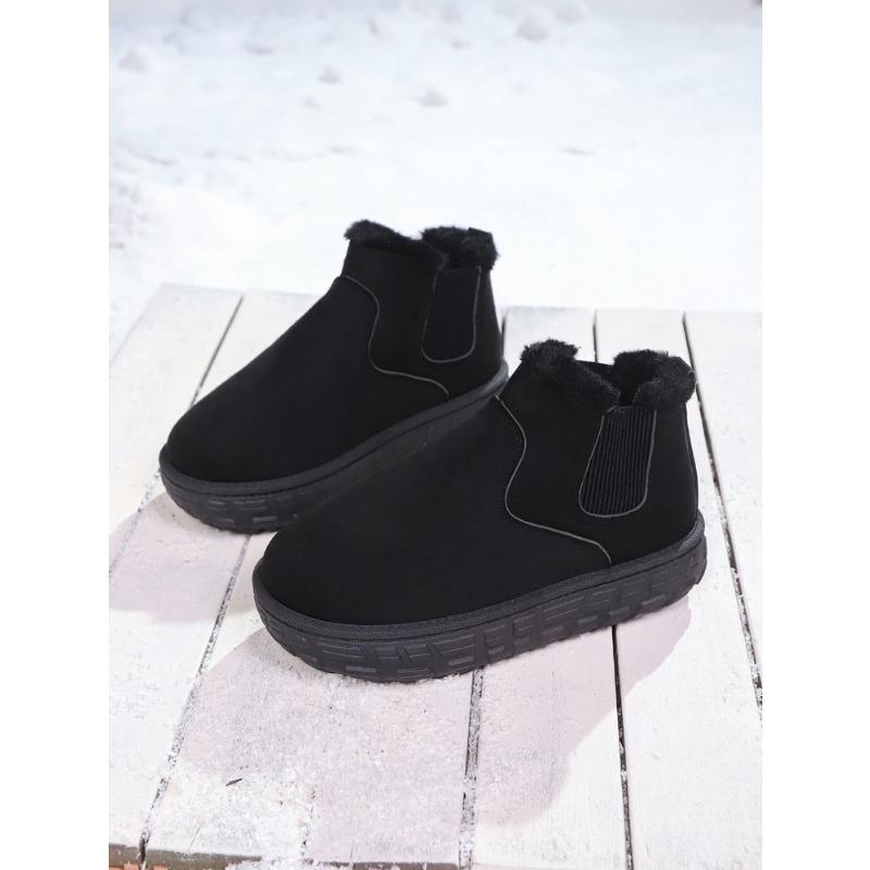 Women's Plus Size Platform Snow Boots Winter New Warm Fleece Lined Cotton Boots