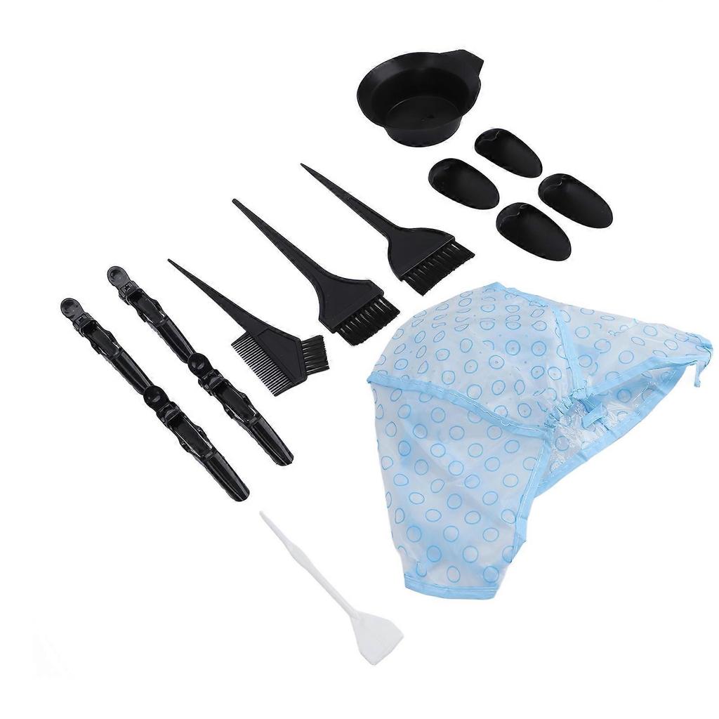 14pcs Hair Dye Brush Bowl Set Clip Stable Bottom Professional Salon Hair Coloring Kit