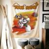 Custom Name Diddl Wall Tapestry Aesthetic Wall Hanging Printed Fabric Blanket Decorative Tapestries for Bedroom Living Room Home Decor