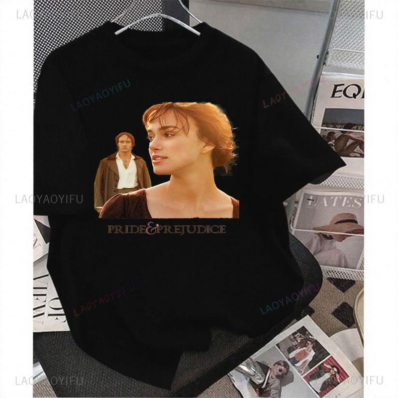 Cheap Tee Pride And Prejudice Movie Shirt Polyester Material Short Sleeve Unisex Unisex Vintage Fashion Streetwear Classics Clothes