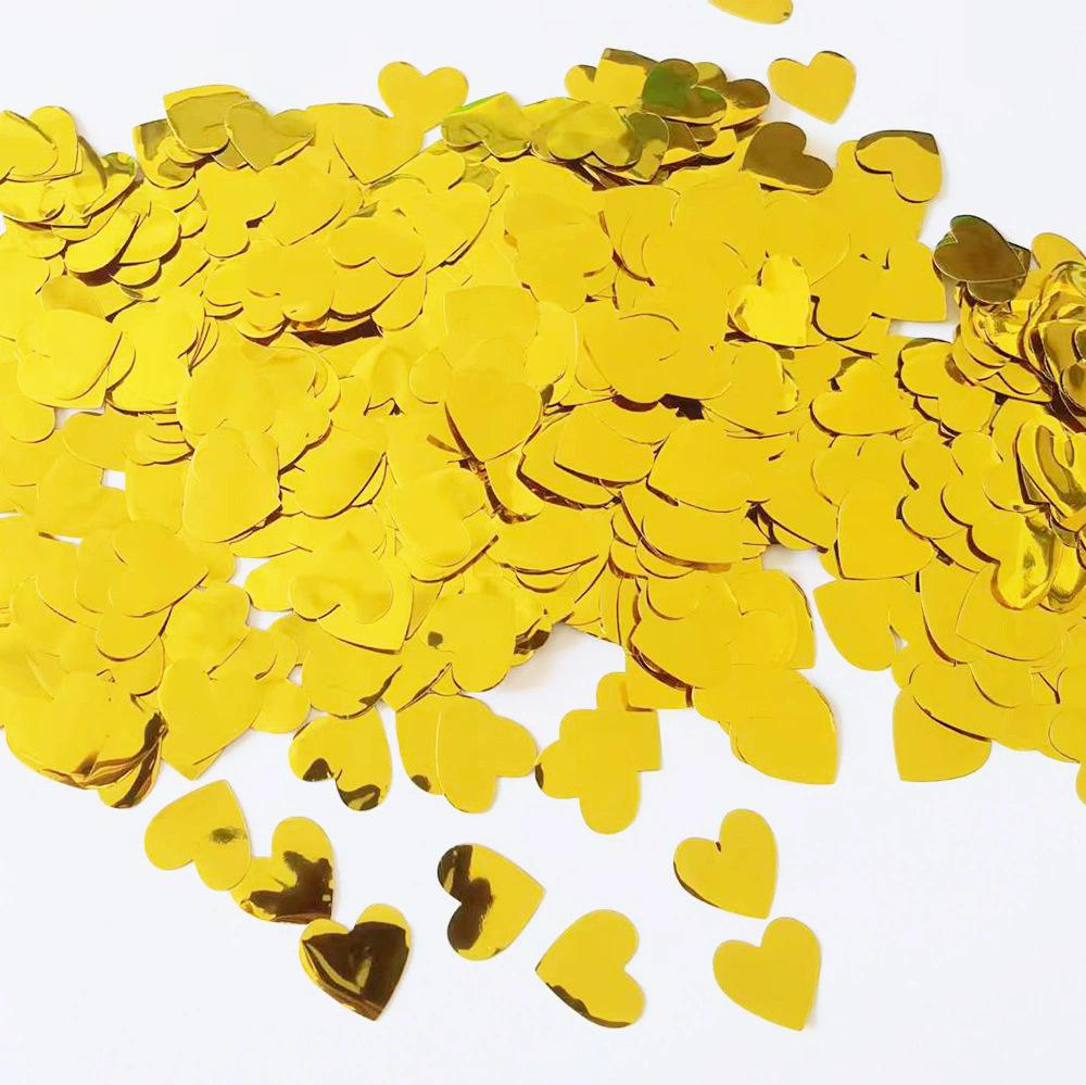 Heart-Shaped Sequin Confetti for Valentine's, Mother's Day, and Weddings