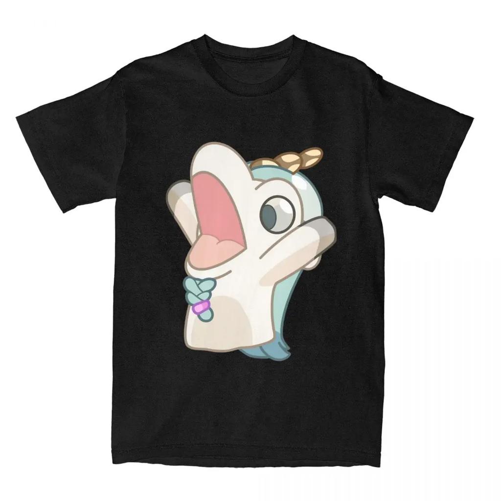 Unicorse Screaming T Shirt Summer Blueyed Anime Vintage T-Shirts Cotton Hip Hop Tee Shirt For Men Short Sleeve Casual Clothes