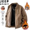JEEP SPIRIT Men's American Retro Faux Leather Jacket