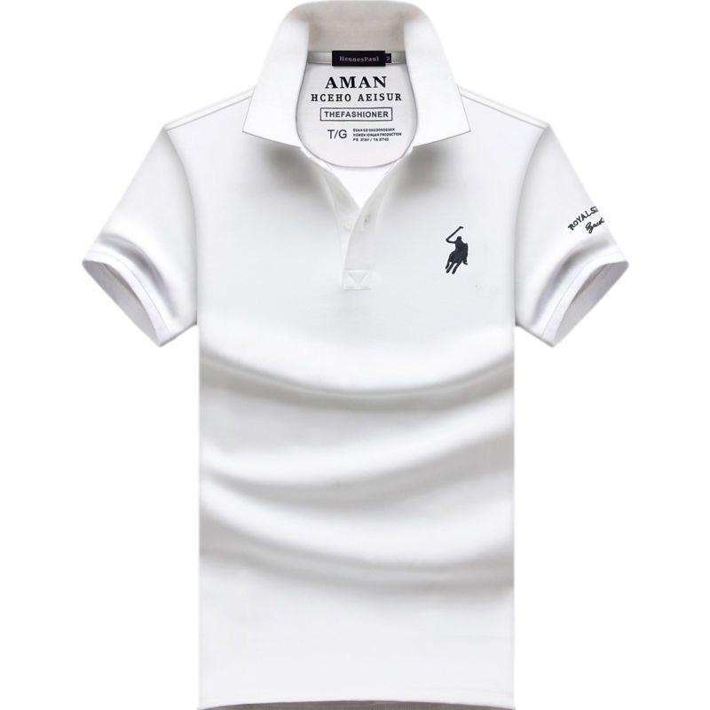 The BAY Heren Zomer High-End Poloshirt: Korte mouw, puntkraag, losse pasvorm, grote maat, trendy mode. 5XL 210-230 lbs