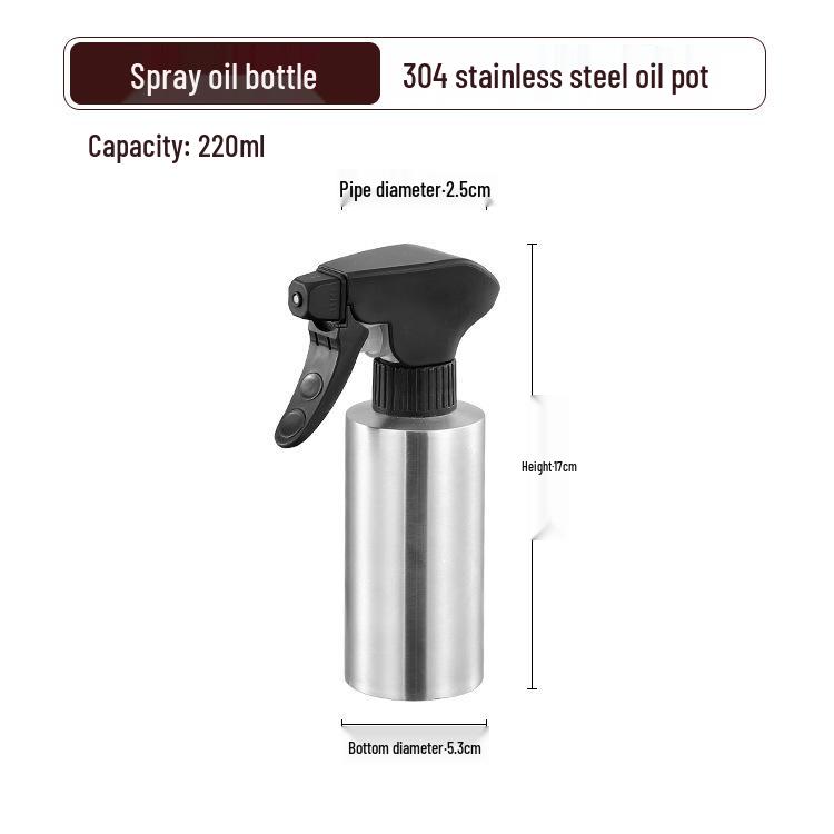 304 Stainless Steel Press-Type Oil & Soap Disinfection Sprayer - Refillable Atomizing Bottle