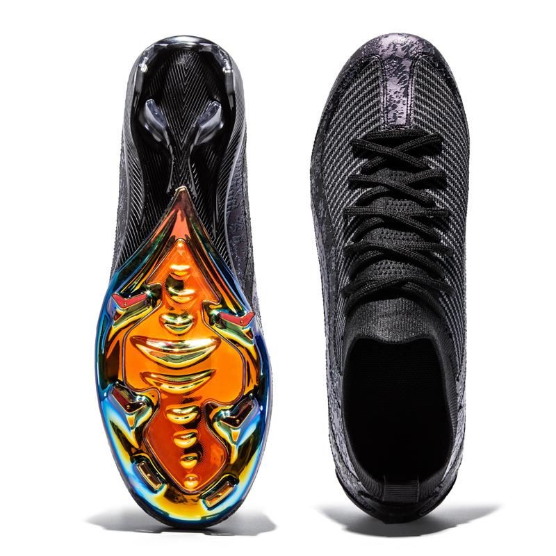 New Assassin High-End Electroplated Sole Football Shoes, Youth Adult Outdoor Sports Competition Training Football Shoes