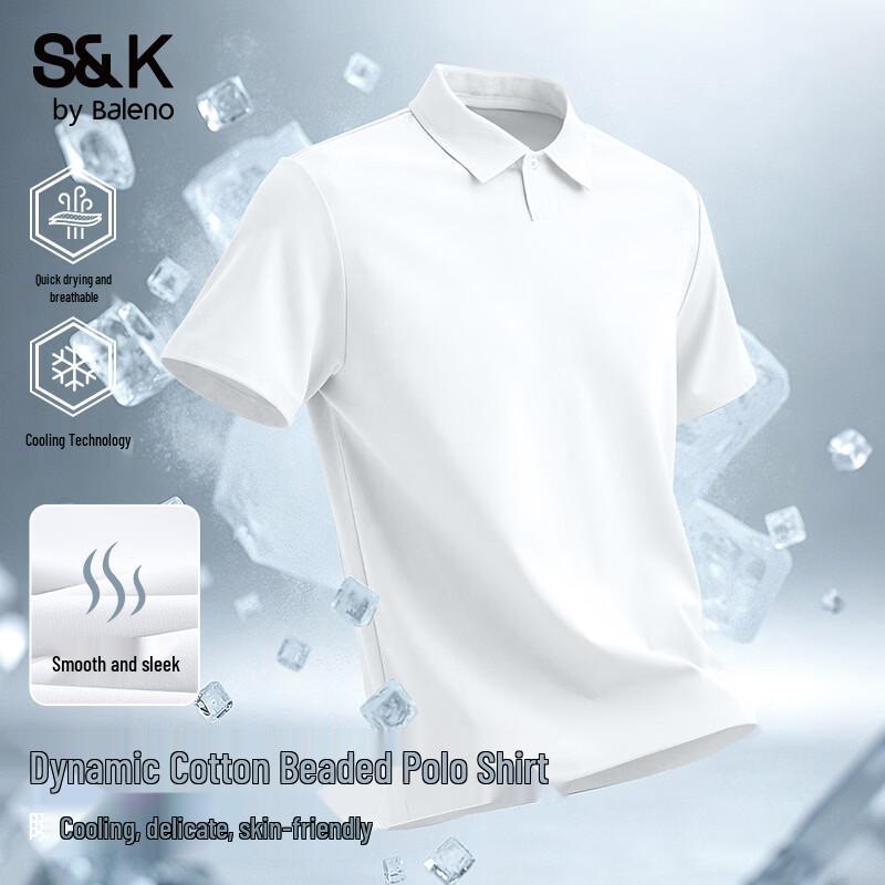 

Baleno S&K Men s Ice-Feel Short Sleeve Polo 3XL