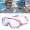 Okulary do pływania dla dzieci, okulary przeciwmgielne, z ochroną UV, szczelne, z klipsem na nos, zatyczki do uszu dla chłopców, dziewcząt, dzieci i maluchów w wieku 3-15 lat