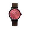 [Frank 1967] Natural Leather Men's and Women's Analog Wristwatch