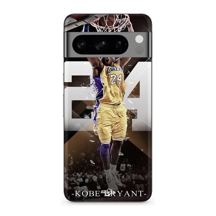 Coque pour Google Pixel 8 Pro Kobe Bryant Basket-ball professionnel américain noir