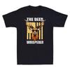 The Deer Whisperer Love Hunting American Flag Funny Gift Vintage Men's T-Shirt
