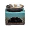 3 in 1 Tea Stove Retro Oil Incense Burner Ceramic Essential Aromatherapy Lamps Aroma Stove Home Living Room Indoor Candle Holder