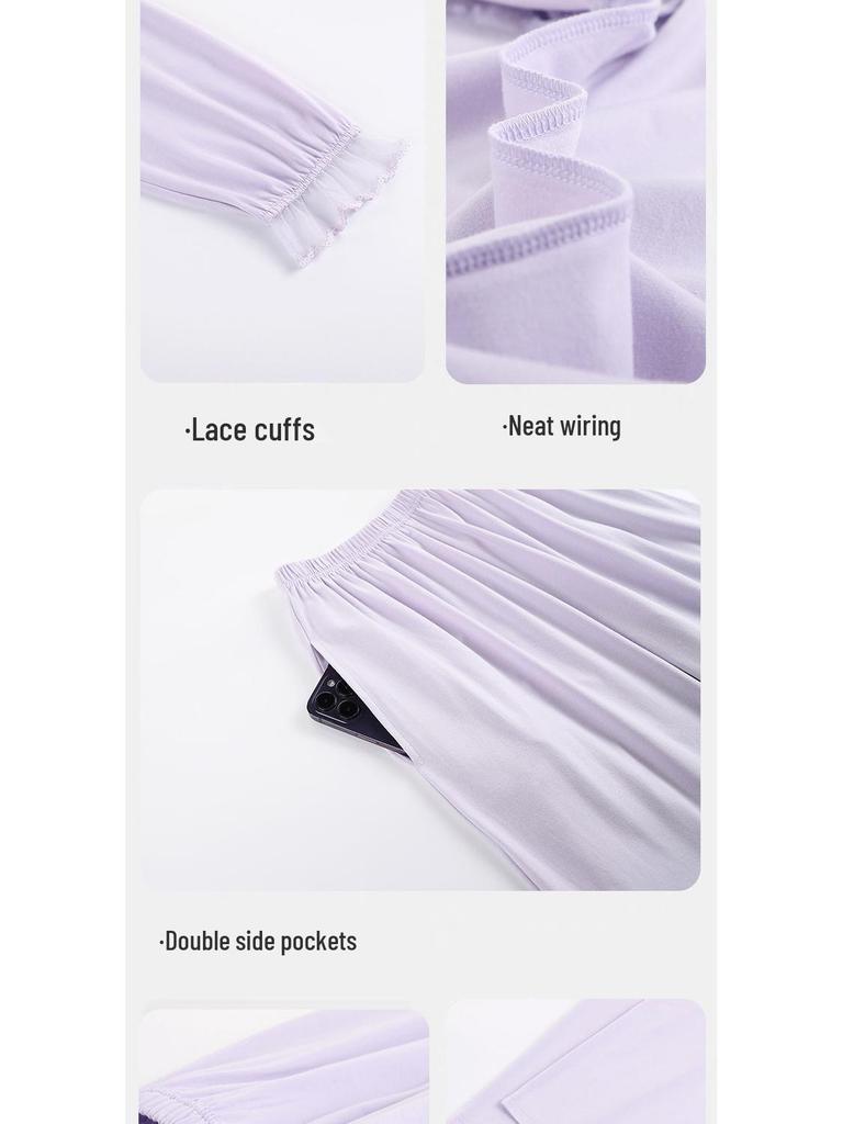 Women's Long Sleeve Modal Cotton Pajamas - Thin, Plus Size Home Wear for Middle-Aged Moms, Ideal for Spring, Autumn, and Winter