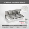 Diruien 304 Stainless Steel Seasoning Storage Box