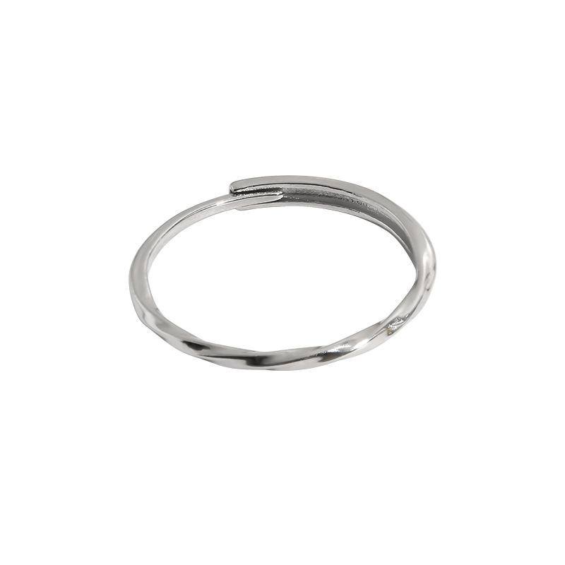 925 Premium Sterling Silver Adjustable Ring With Contemporary Design For Women Stylish