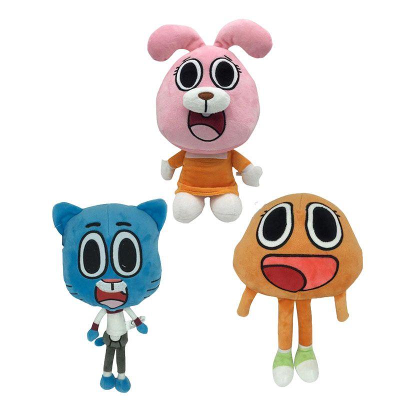 Entzückendes und weiches 25 cm Darwin Plüschtier aus Die erstaunliche Welt von Gumball für Kinder