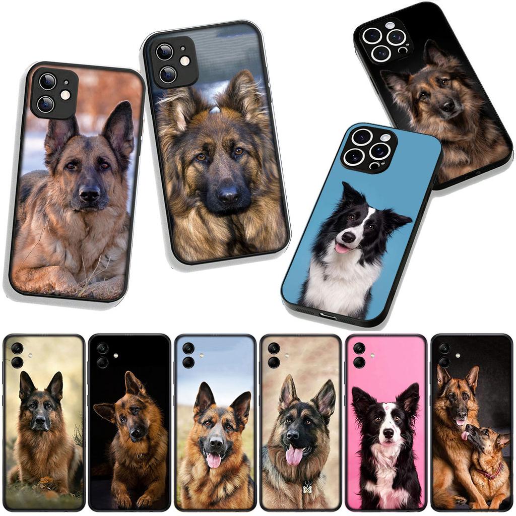 for Samsung Galaxy A25 A37 A57 A12 A14 A31 A41 A50 A51 A70 A71 A72 A21S A04 M15 Note 20 9 8 10 Cover Case German Shepherd Dog