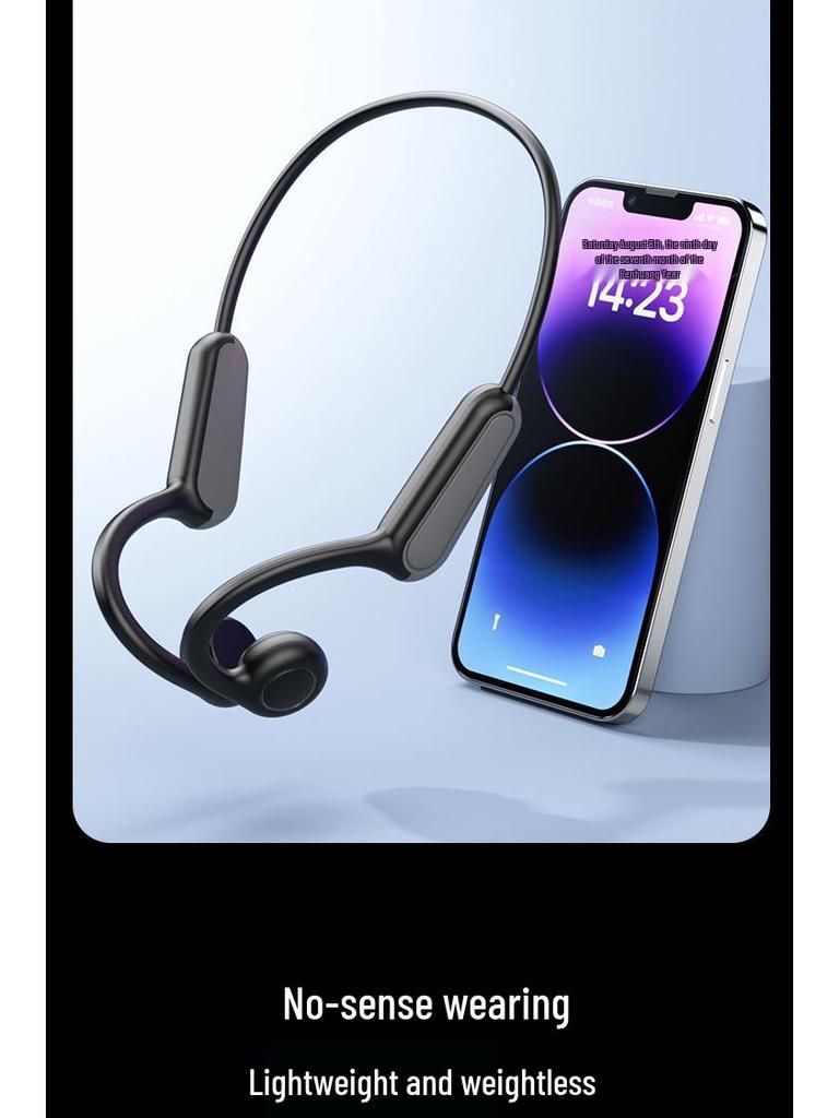 B8 Wireless Bone Conduction Sports Headphones: In-Ear, Over-Ear, Waterproof, Sweatproof, Fitness-Ready