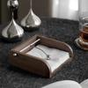 HeMu Restaurant and hotel tissue box square napkin cardboard bracket light luxury stainless steel tissue rack ornaments