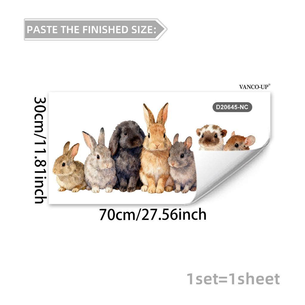 Creative Cartoon Animal Butterfly Static Window Stickers, No Glue Removable Glass Decals for Home Decor