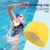 2Pcs Adults Swim Cap Water Resistant Elastic Breathable Long Short Hair Swimming Hat Solid Color Men Women Swimming Pool Cap