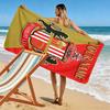 Asciugamano da Spiaggia con Stampa Sunderland AFC Personalizzabile, Grande Morbido Asciugatura Rapida per Spiaggia Campeggio Nuoto -HE136