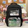 Schultasche für weibliche Schüler Großer Rucksack Transparente Tasche