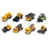 8 Stück 1:60 Maßstab Baufahrzeuge Spielzeugset Lebensechte Kunststofflegierung Rückziehmotoren Modell Pädagogisch