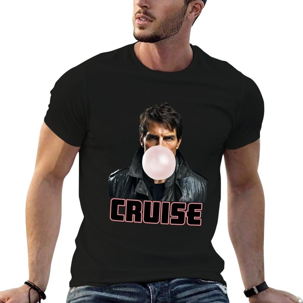 Tom Cruise Bubblegum Tshirt Oversizeds Vintage Funny T Shirts Unisex
