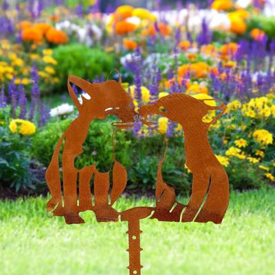 Gartendekoration Rostiges Tier Garten Metall Hof Kunst Corten Stahl Outdoor Dekor Eichhörnchen Hof Dekor Handgemachtes Dekor