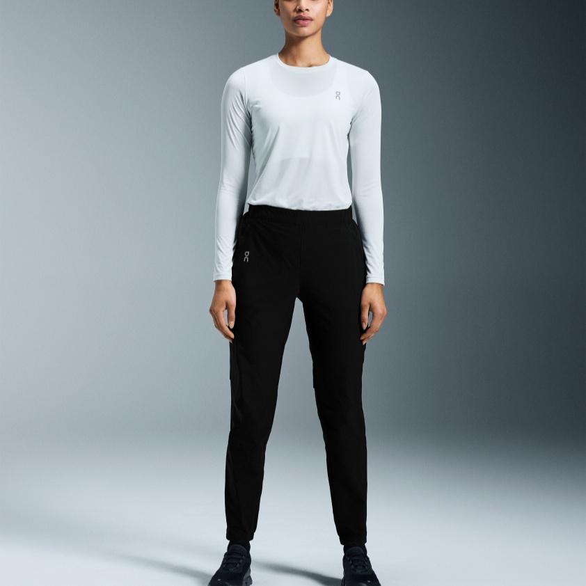 On Core Hose Outdoor Laufen Leichtgewicht Einfarbig Relaxte Hose Damenhose Schwarz 1WF10140553