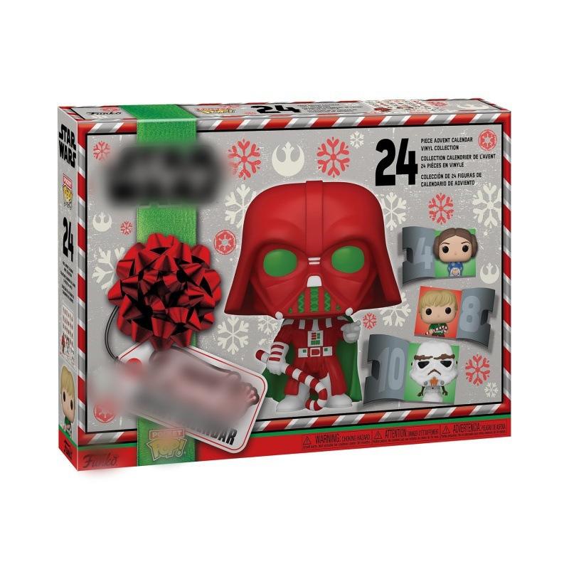 Weihnachts-Adventskalender Blind Box 24-Tage-Countdown Sammlerfigur Weihnachtsgeschenk Schreibtischdekoration