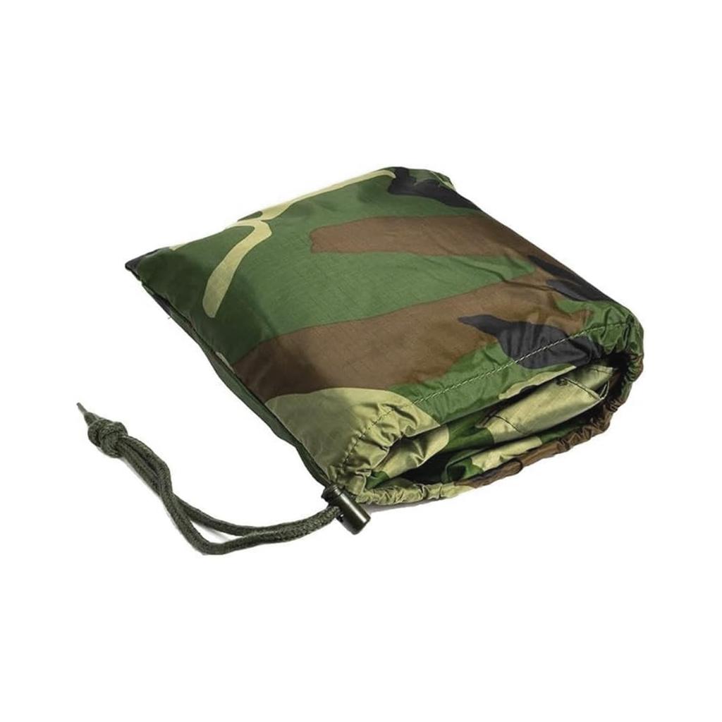 Rain Poncho Woodland Ripstop US Military Style [Mil-Tec] - Camo, Fabric,